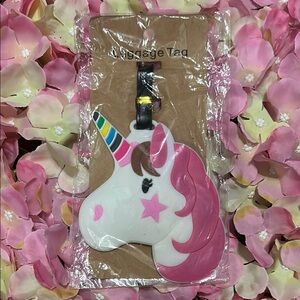 Unicorn Colorful Luggage Tag with Pink Mane NWOT